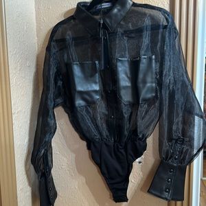 Manière De Voir organza bodysuit.